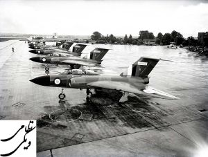 تصویر چندین فروند جنگنده رهگیر گلاستر جاولین (Gloster Javelin).